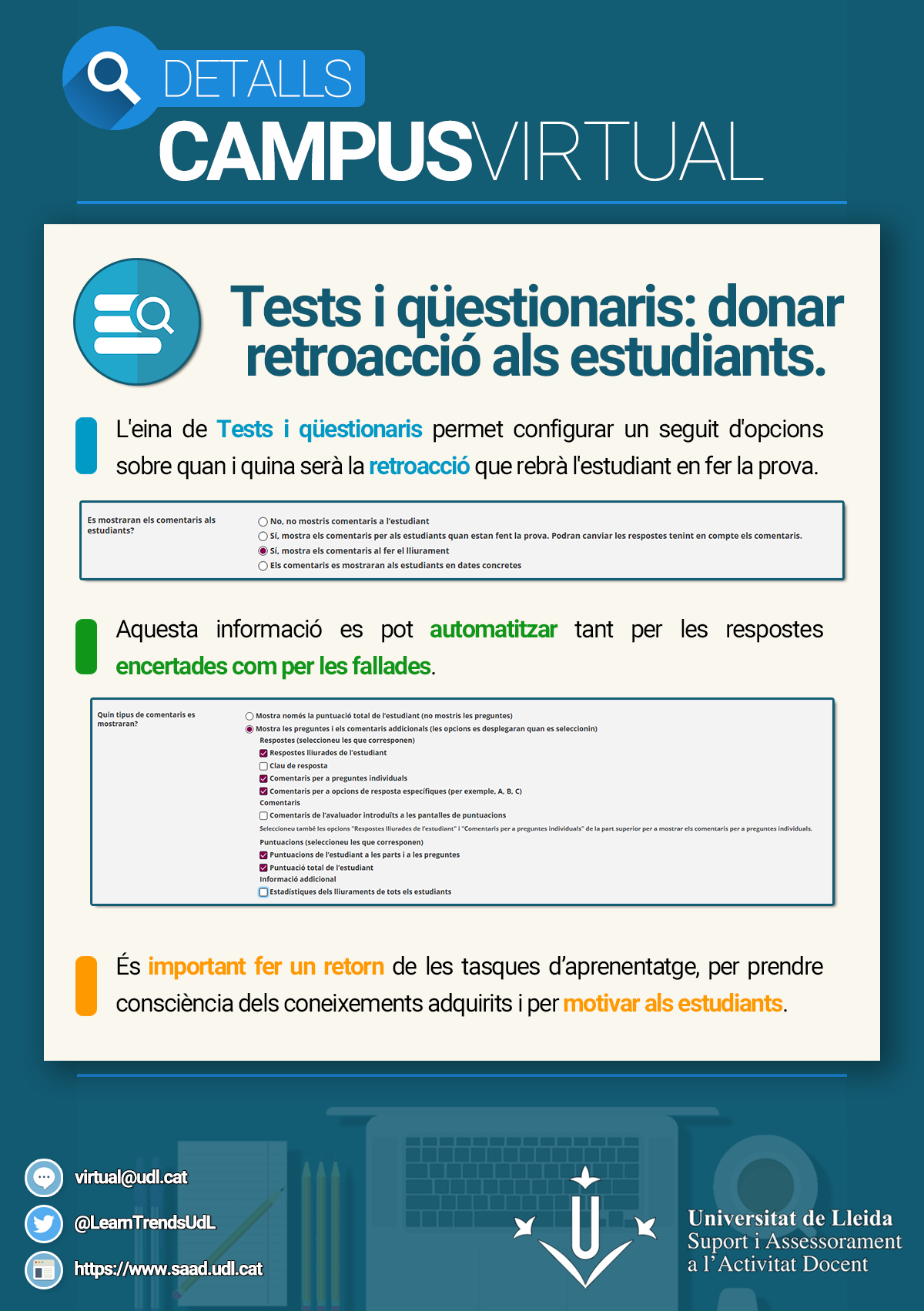 Donar retroacció als estudiants